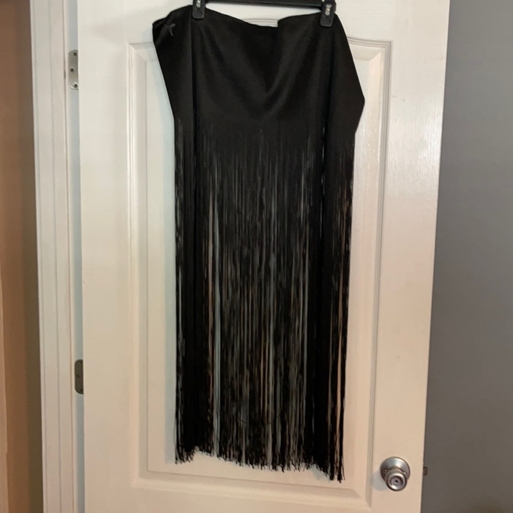 Fringe sarong wrap